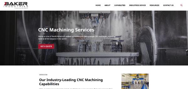 Baker Industries website
