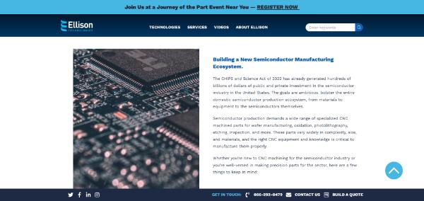Ellison Technologies website