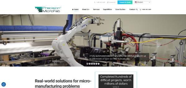 Precision MicroFab website
